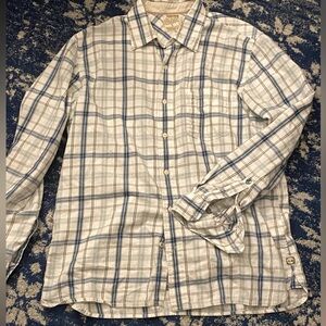 Timberland classic fit plaid button down L